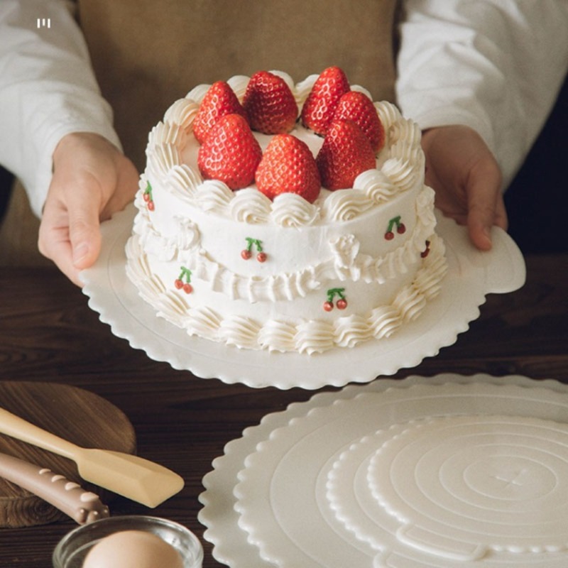 Kitchen Gadgets Home Party - Многоразовый пластиковый круглый поднос для торта,