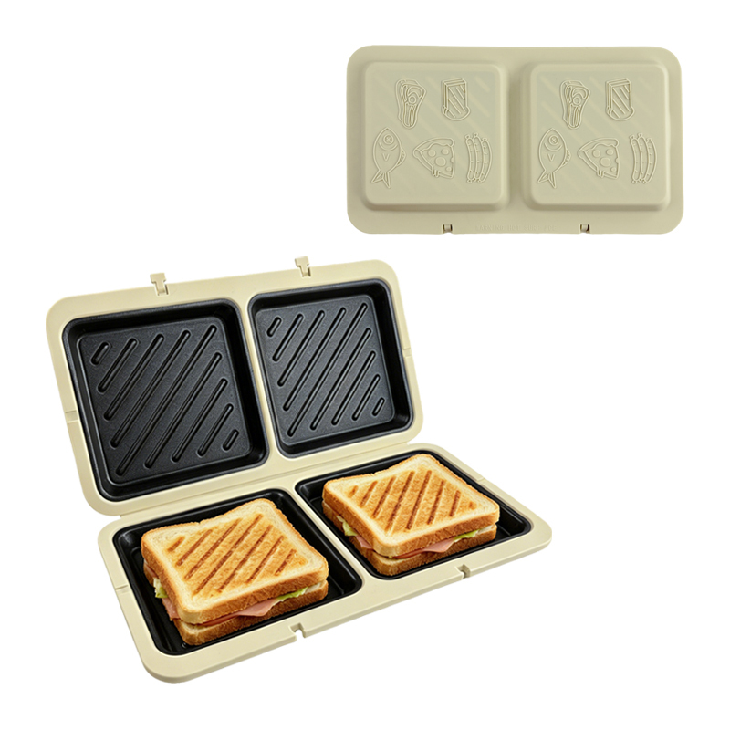 Breakfast Sandwich Maker - Двухсекционная силиконовая форма для тостов и