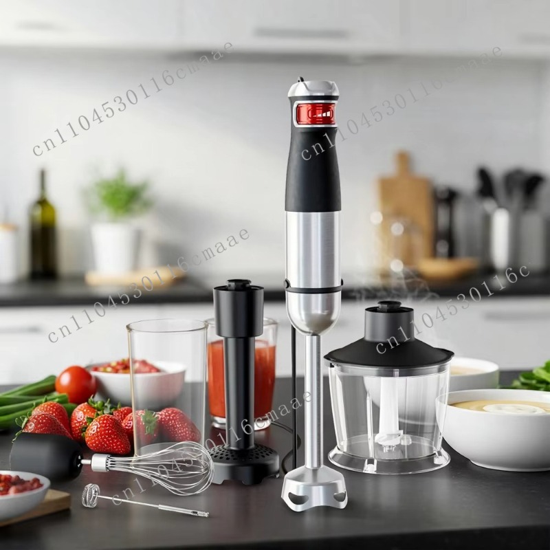 Immersion Blender Stick - Мощный погружной блендер 6-в-1, 1200 Вт,