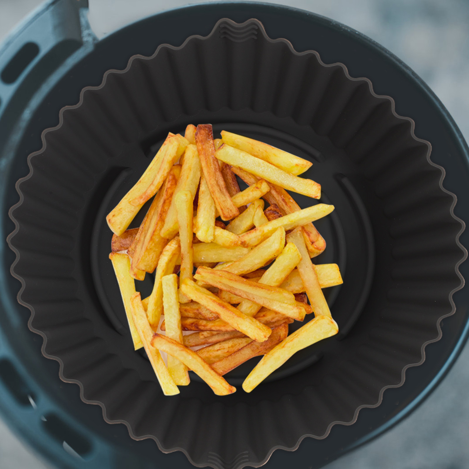 Air Fryer Accessories - Многоразовый силиконовый коврик для аэрофритюрницы, антипригарная