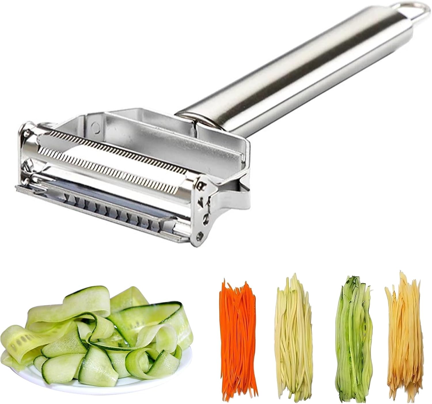 Household Kitchen Gadgets Vegetable Cutter Silk Cutter - ReNext Многофункциональная овощечистка Julienne из нержавеющей