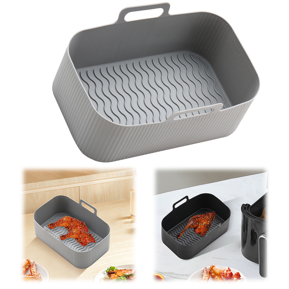 Air Fryer Accessories - Многоразовые силиконовые вкладыши для аэрофритюрниц, прямоугольные