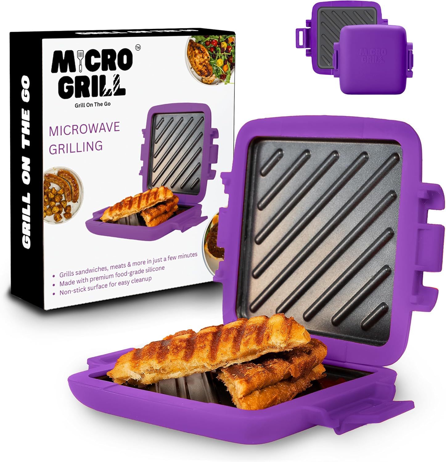 Breakfast Sandwich Maker - Универсальная микроволновая печь для сэндвичей, хлебопечка,