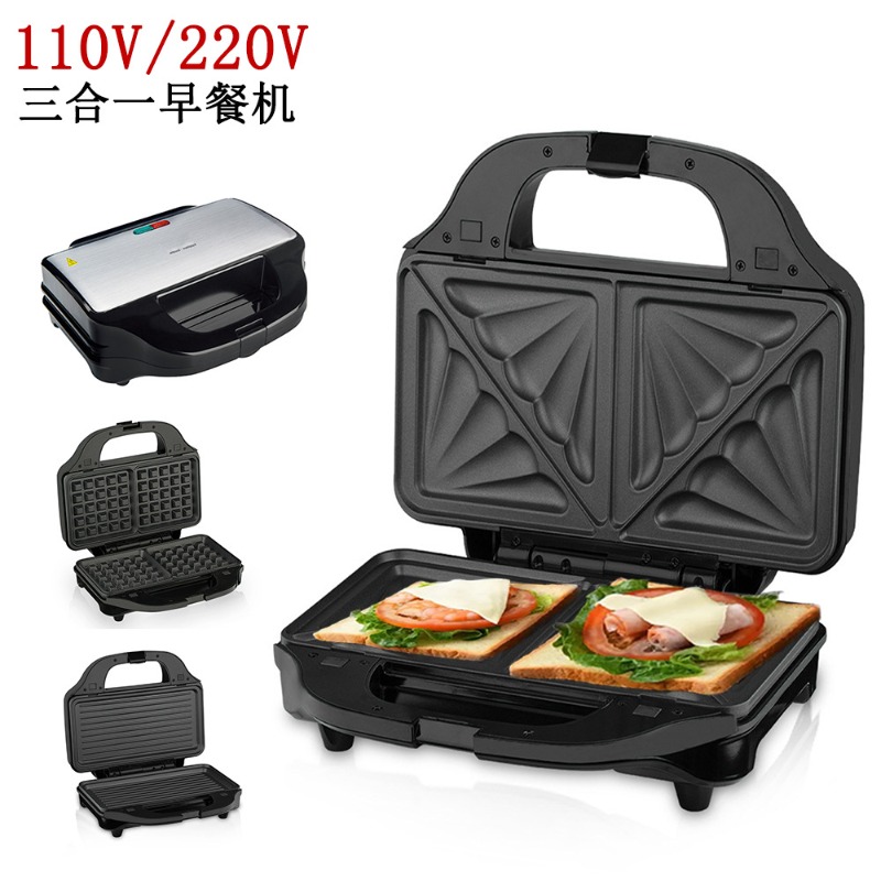 Breakfast Sandwich Maker - Многофункциональная сэндвичница 3-в-1 (110В): гриль для