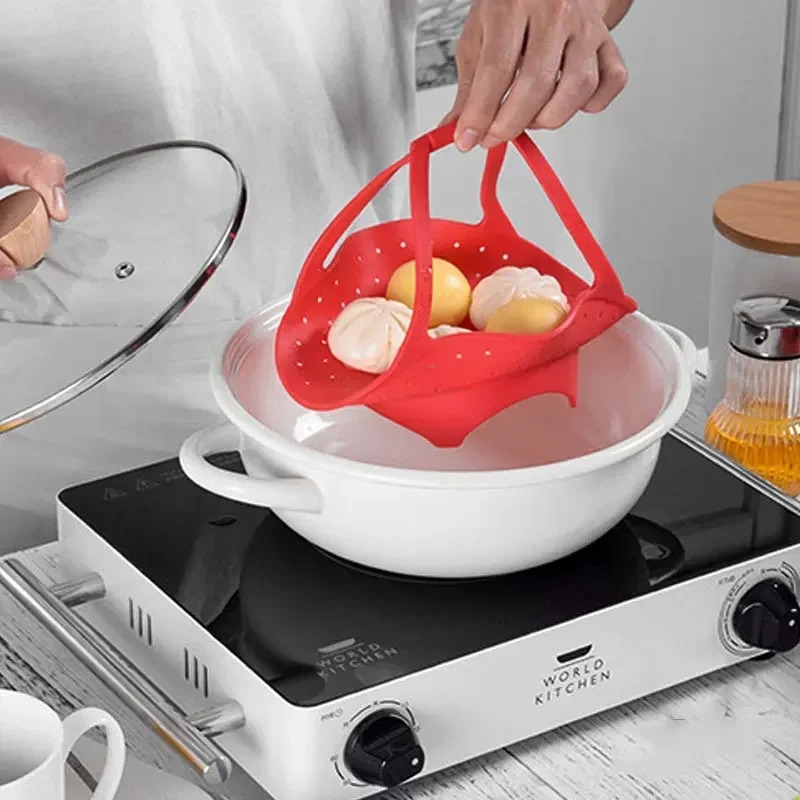 Корзина для пароварки с силико – обзор и цена Silicone Steamer Basket