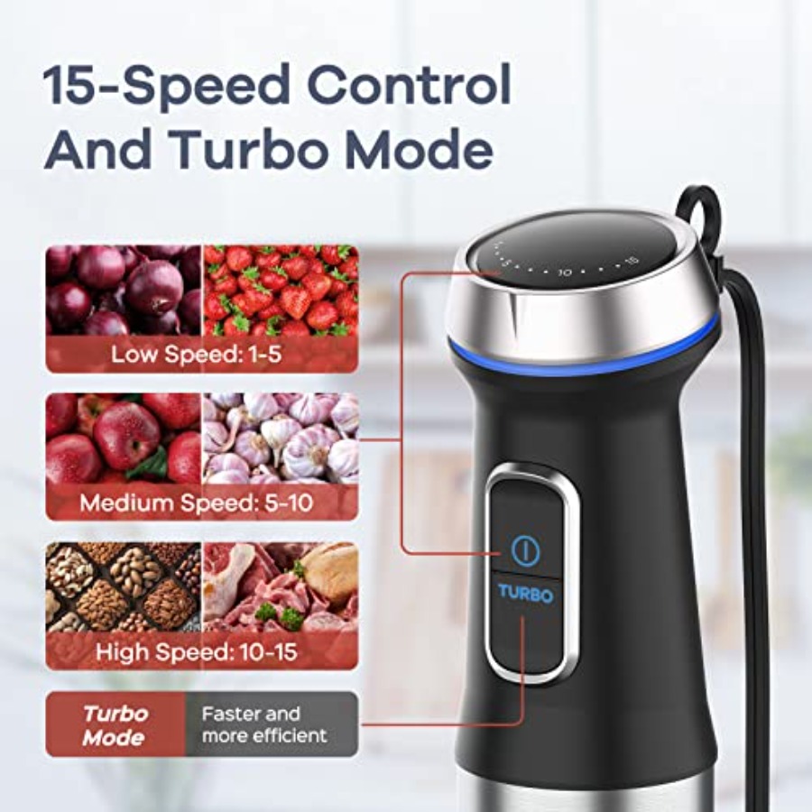 Погружной ручной блендер 8-в-1 – обзор и цена Immersion Blender Stick