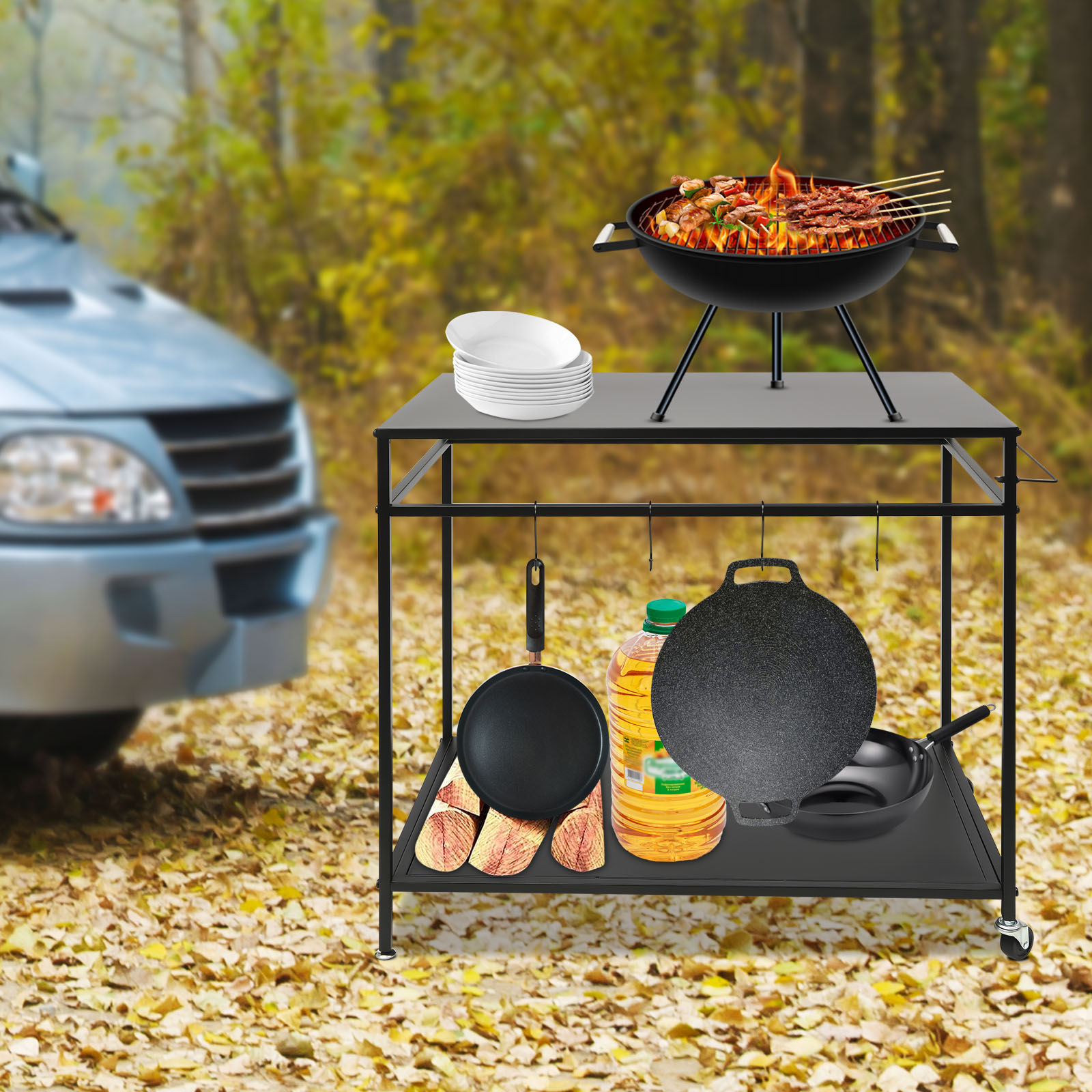 Двухуровневая передвижная кухо – обзор и цена Kitchen Gadgets Rack