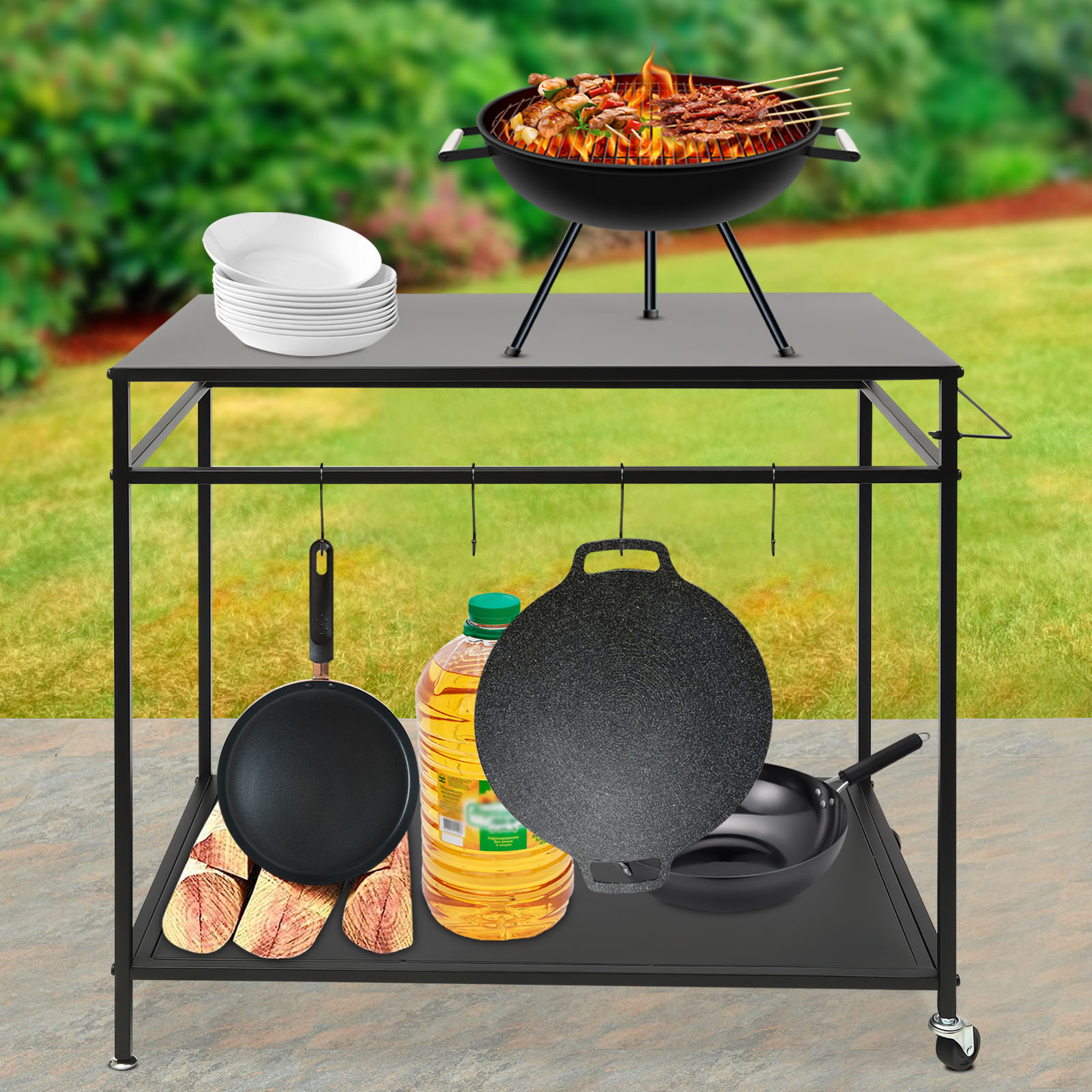 Двухуровневая передвижная кухо – обзор и цена Kitchen Gadgets Rack