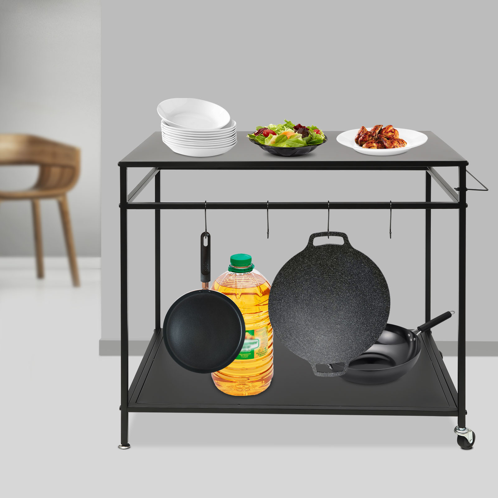 Двухуровневая передвижная кухо – обзор и цена Kitchen Gadgets Rack