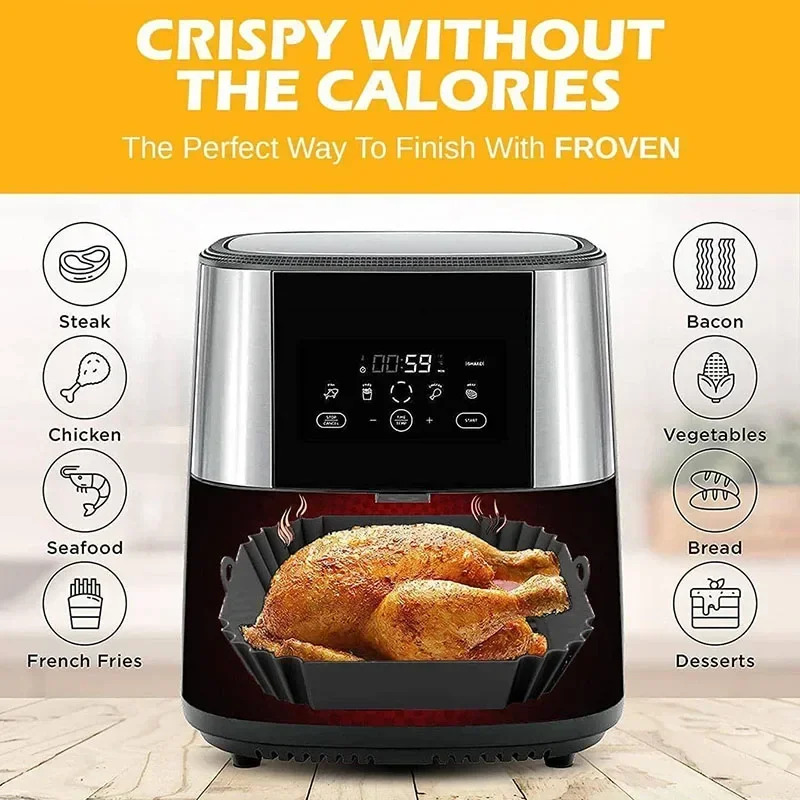 1 шт., силиконовая корзина для – обзор и цена Air Fryer Accessories