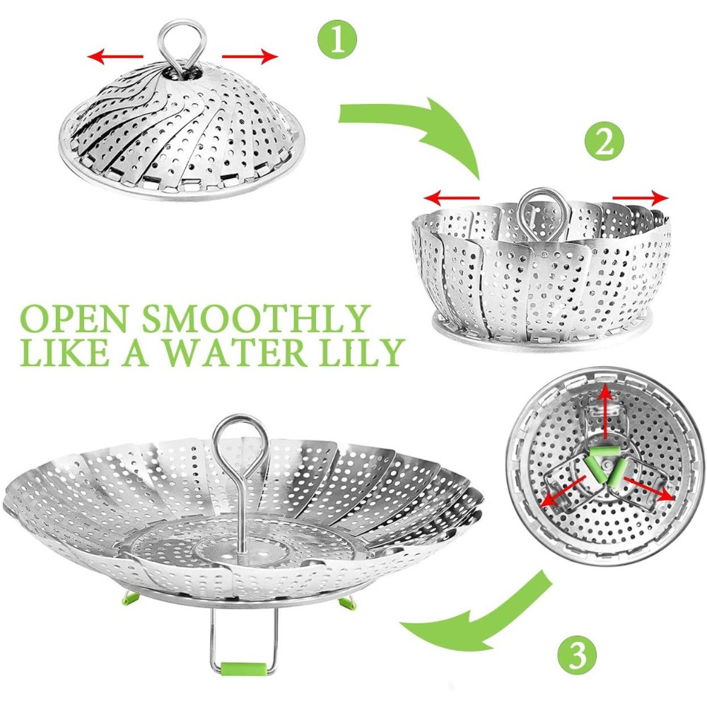 Складная силиконовая корзина-п – обзор и цена Silicone Steamer Basket