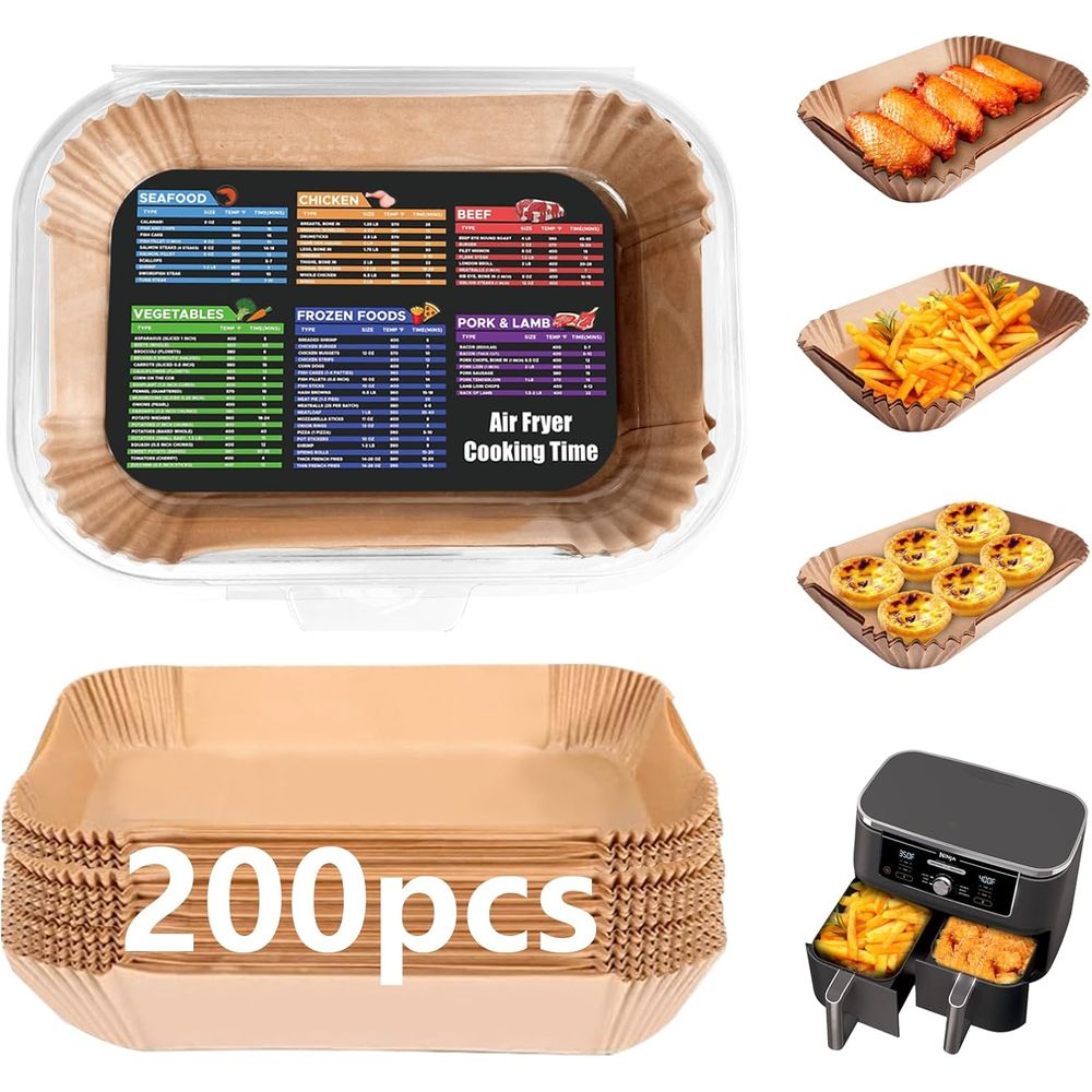200 шт. одноразовых антипригар – обзор и цена Air Fryer Accessories