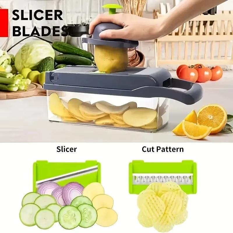 Роскошная овощерезка - множест – обзор и цена Household Kitchen Gadgets Vegetable Cutter Silk Cutter