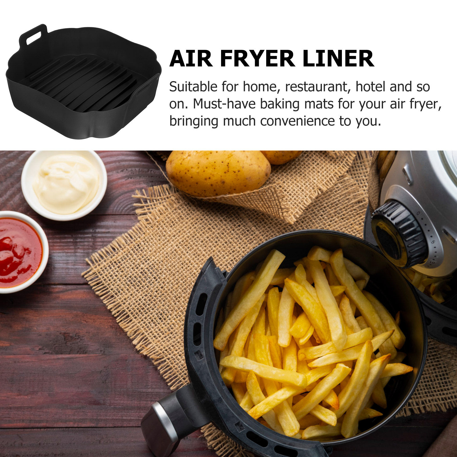 Силиконовый вкладыш для аэрофр – обзор и цена Air Fryer Accessories