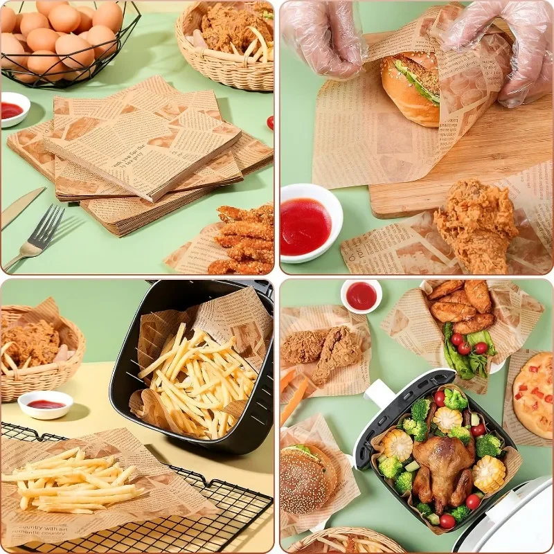 100/300 шт. жиростойкой бумаги – обзор и цена Air Fryer Accessories