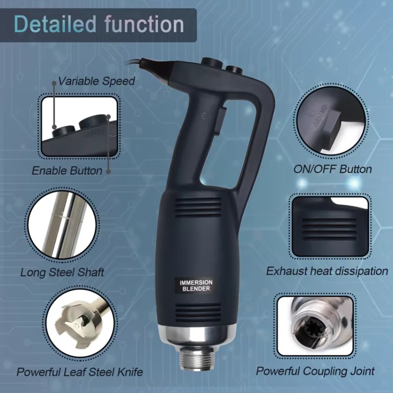 750 Вт 14-дюймовый большой мощ – обзор и цена Immersion Blender Stick
