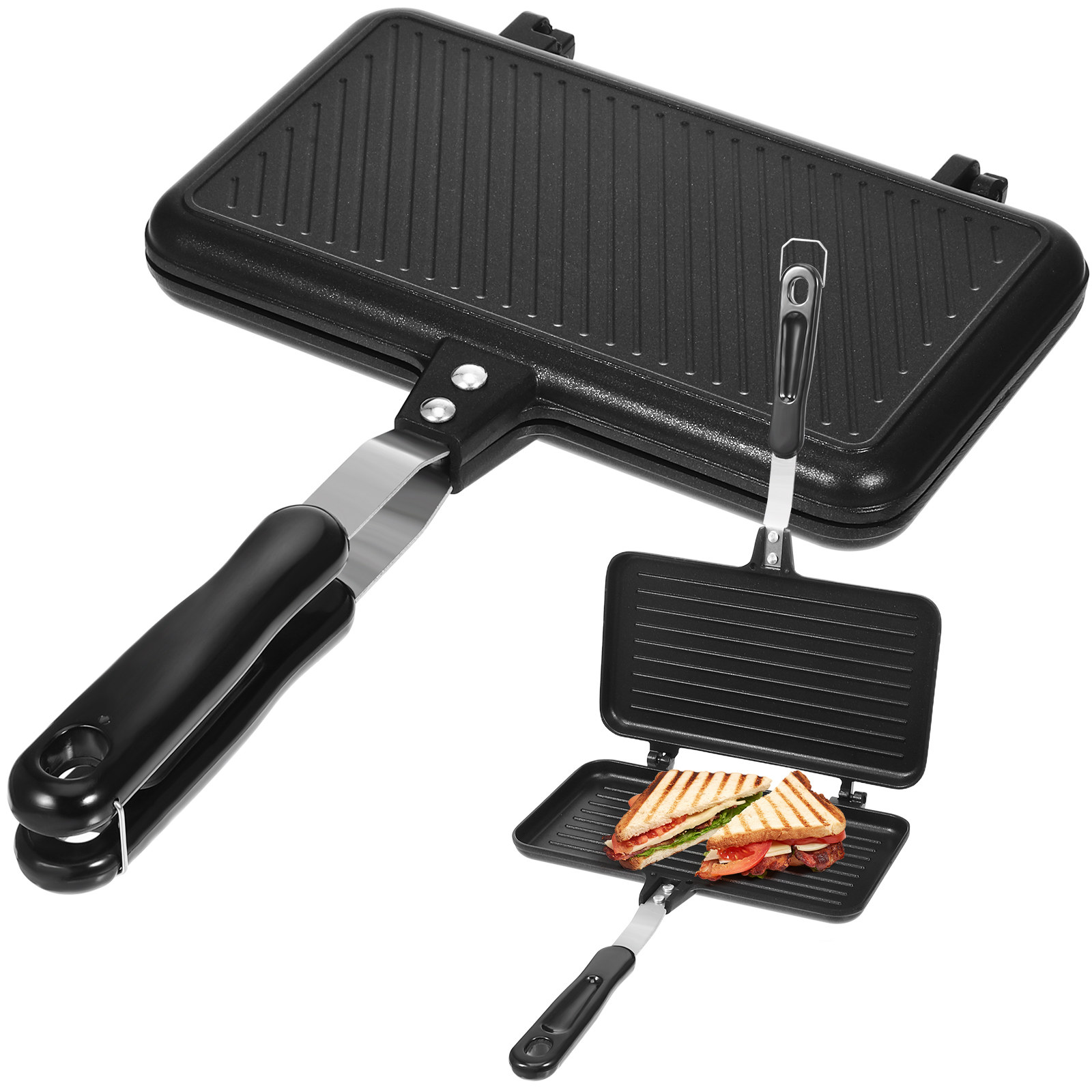 Двусторонняя антипригарная ско – обзор и цена Breakfast Sandwich Maker